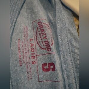 Crazy Dog T-Shirts Light Blue Tee